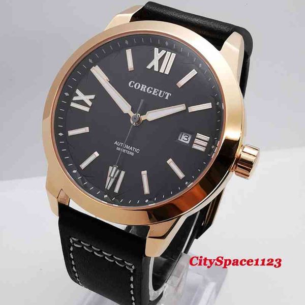 rose corgeut 41 gold mm case light-emitting dial man automatic mechanical watch waterproof calendar sapphire men, Slivery;brown
rose corgeut 41 gold mm case light-emitting dial man automatic mechanical watch waterproof calendar sapphire men, Slivery;brown