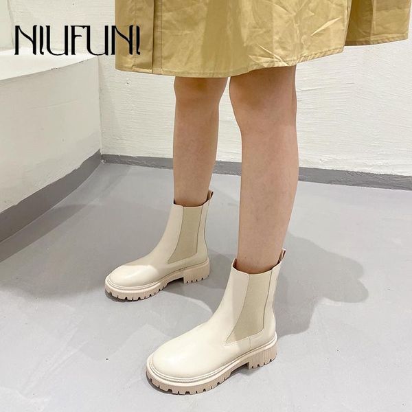 boots niufuni autumn winter short tube thick heel platform women ankle beige fashion street botas mujer, Black
boots niufuni autumn winter short tube thick heel platform women ankle beige fashion street botas mujer, Black