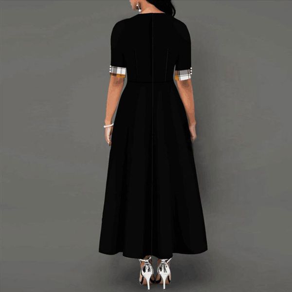2021 new women half sleeve o neck plaid button patchwork irregular long elegant high waist slim a line midi 2g4z, Black;gray
2021 new women half sleeve o neck plaid button patchwork irregular long elegant high waist slim a line midi 2g4z, Black;gray