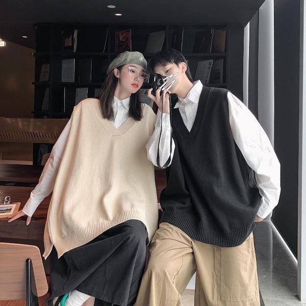 men's vests sweater vest men's oversized 2xl spring and autumn plain color simple with v-neck couple retro khaki soft, Black;white
men's vests sweater vest men's oversized 2xl spring and autumn plain color simple with v-neck couple retro khaki soft, Black;white