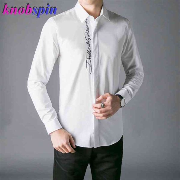 europe fashion men shirt brand business male dress shirts long sleeve slim chemise homme cotton 210626, White;black
europe fashion men shirt brand business male dress shirts long sleeve slim chemise homme cotton 210626, White;black