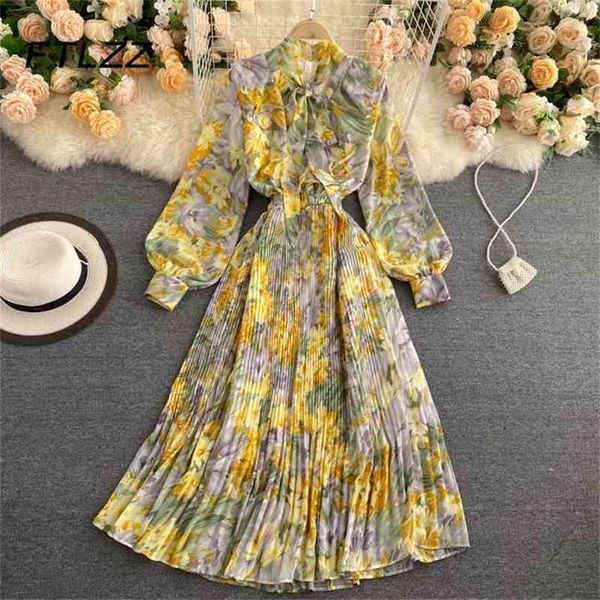 retro women boho dress spring autumn long sleeved bow pleated dresses ladies elegant floral printed robe vestidos 210525, Black;gray
retro women boho dress spring autumn long sleeved bow pleated dresses ladies elegant floral printed robe vestidos 210525, Black;gray