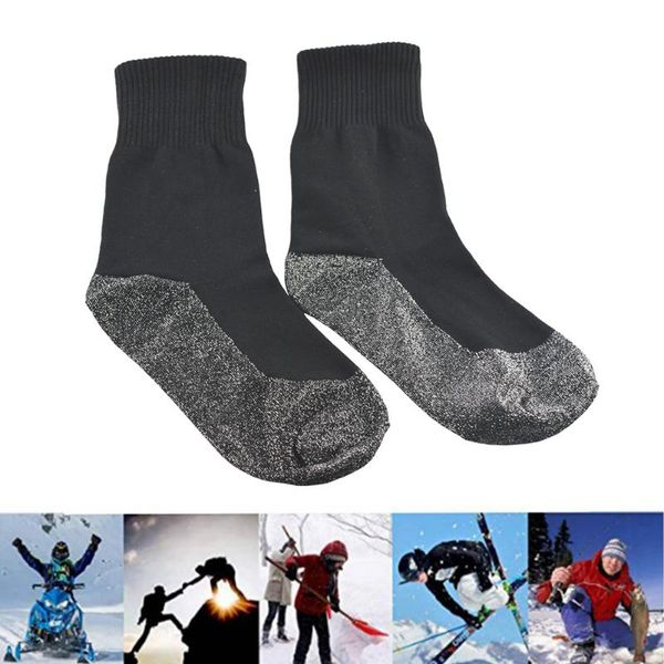 1 pair winter heated socks 35 degree outdoor skiing warm soft comfort socks for outdoor exercise sport ornaments, Black
1 pair winter heated socks 35 degree outdoor skiing warm soft comfort socks for outdoor exercise sport ornaments, Black