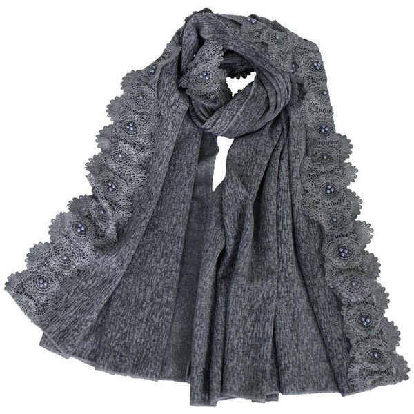 scarves zawaland fashion lace scarf women luxury shawl autumn warm solid color hijab wrap outdoor windproof decoration headband ladies, Blue;gray
scarves zawaland fashion lace scarf women luxury shawl autumn warm solid color hijab wrap outdoor windproof decoration headband ladies, Blue;gray