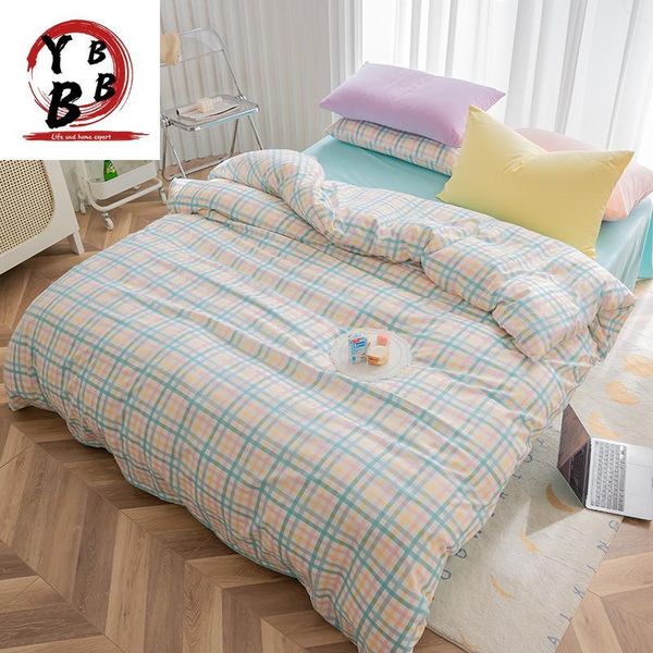 bedding sets plaid cute quilt cover pillowcase blue bed flat sheets modern duvet twin full single girls bedclothes
bedding sets plaid cute quilt cover pillowcase blue bed flat sheets modern duvet twin full single girls bedclothes