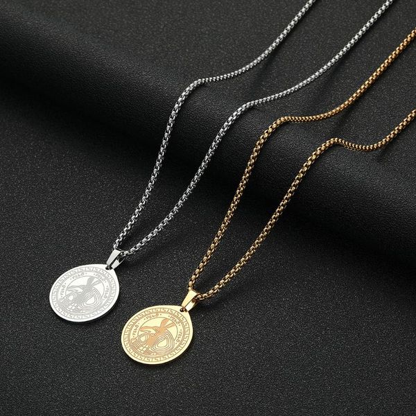 pendant necklaces nedar egyptian religious amulet necklace men women clavicle chain charm personality gift stainless steel jewelry, Silver
pendant necklaces nedar egyptian religious amulet necklace men women clavicle chain charm personality gift stainless steel jewelry, Silver