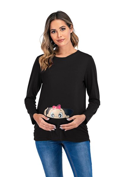 maternity & tees 2021 european and american style round neck long sleeve cartoon printing dress fashion t-shirt, White
maternity & tees 2021 european and american style round neck long sleeve cartoon printing dress fashion t-shirt, White