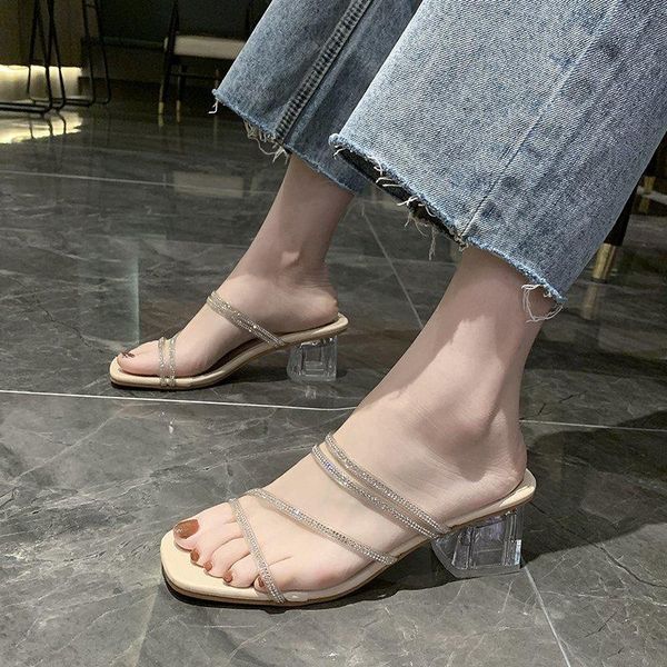 slippers 2021 peep toe high heels women pumps shoes summer transparent thin wedding party for sandals, Black
slippers 2021 peep toe high heels women pumps shoes summer transparent thin wedding party for sandals, Black