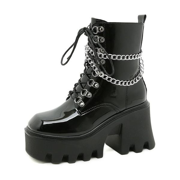 dress shoes women for 2021 high heels boots platform pumps punk leather botas femininas mujer plus size wedges, Black
dress shoes women for 2021 high heels boots platform pumps punk leather botas femininas mujer plus size wedges, Black