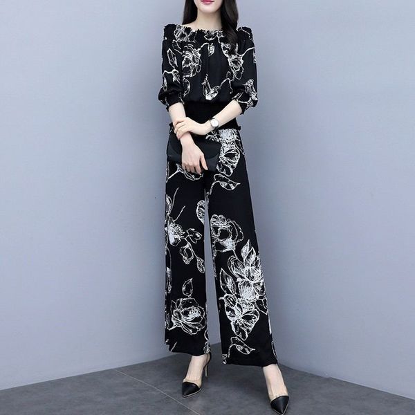 2021 new spring casual ol women sets clothing lady blouse and wide leg trouser suits female plus size 3xl slim chiffon two piece set f92bigf, Gray
2021 new spring casual ol women sets clothing lady blouse and wide leg trouser suits female plus size 3xl slim chiffon two piece set f92bigf, Gray