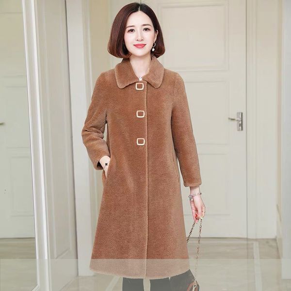 2021 women new autumn winter real coat soft natural sheep shearing wool jacket female genuine lamb fur overcoat hiver l642not9, Black
2021 women new autumn winter real coat soft natural sheep shearing wool jacket female genuine lamb fur overcoat hiver l642not9, Black