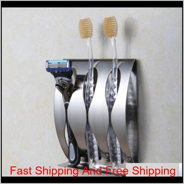 wholesale- stainless steel wall mount toothbrush holder 2,3 holes self-adhesive tooth brush organizer box b qyldzx sports2010
wholesale- stainless steel wall mount toothbrush holder 2,3 holes self-adhesive tooth brush organizer box b qyldzx sports2010