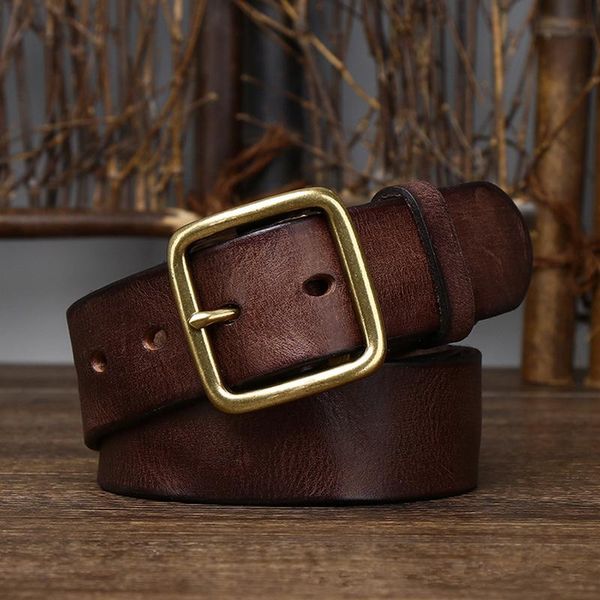belts genuine leather belt male copper buckle handmade pure cowhide retro all-match casual jeans red brown black luxury g835, Black;brown
belts genuine leather belt male copper buckle handmade pure cowhide retro all-match casual jeans red brown black luxury g835, Black;brown
