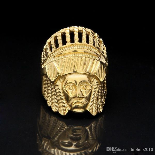 mens hip hop gold ring jewelry retro indian chief punk vintage exaggerated alloy metal rings, Silver
mens hip hop gold ring jewelry retro indian chief punk vintage exaggerated alloy metal rings, Silver