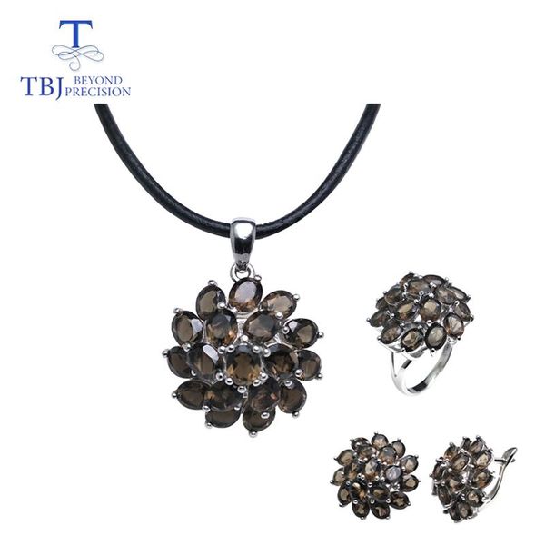bracelet, earrings & necklace tbj,natural smoky quartz gemstone jewelry set in 925 silver ,classic design for women with valentine gift box, Black
bracelet, earrings & necklace tbj,natural smoky quartz gemstone jewelry set in 925 silver ,classic design for women with valentine gift box, Black