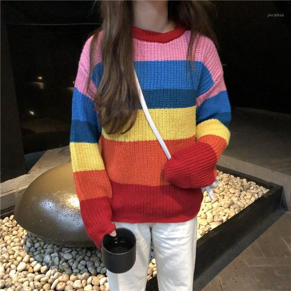 2019 winter striped large size o-neck fashion casual cute rainbow female sweater sweet knitted autumn pullovers sweaters1, White;black
2019 winter striped large size o-neck fashion casual cute rainbow female sweater sweet knitted autumn pullovers sweaters1, White;black
