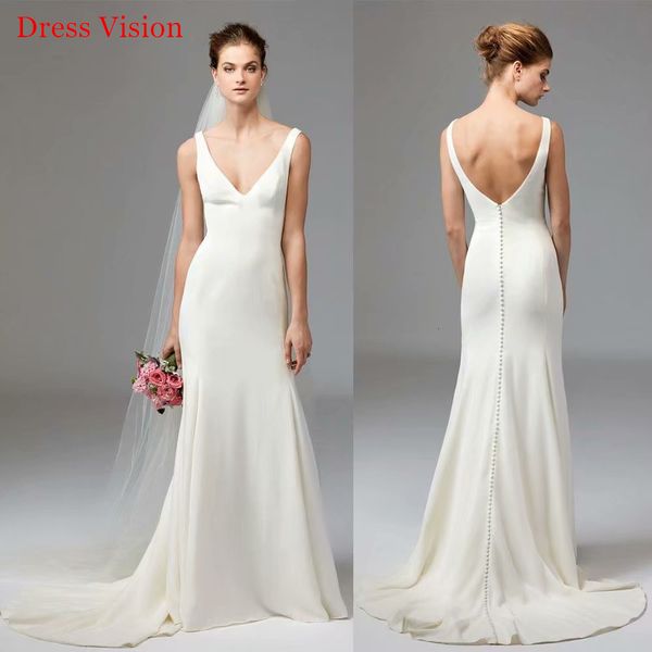 2021 v-neck simple mariage lace wedding vestidos vestido de noiva robe to be party gowns bpna, White
2021 v-neck simple mariage lace wedding vestidos vestido de noiva robe to be party gowns bpna, White