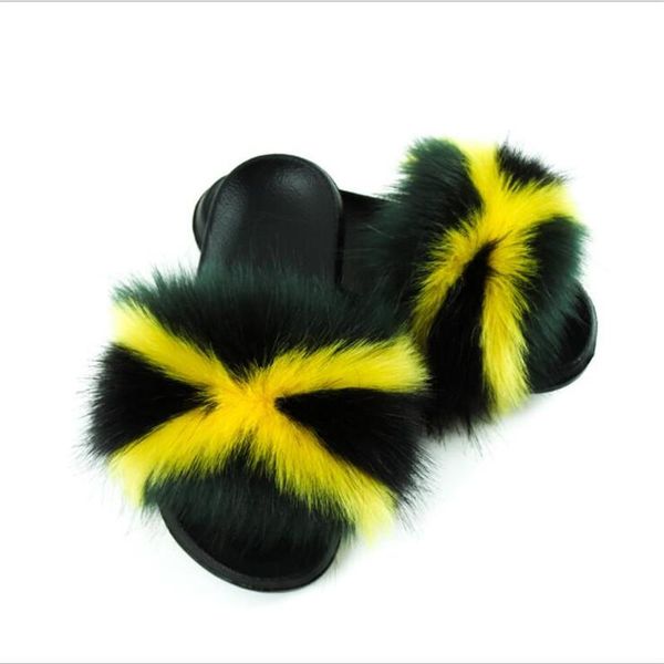 slippers women summer faux fur slides non-slip indoor lovely fluffy home drop, Black
slippers women summer faux fur slides non-slip indoor lovely fluffy home drop, Black