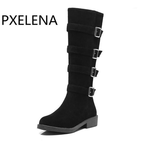 boots pxelena 2021 round toe women knight knee high square low heels buckle combat riding long female shoes 34-431, Black
boots pxelena 2021 round toe women knight knee high square low heels buckle combat riding long female shoes 34-431, Black