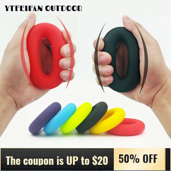 silicone grip device gripping ring resistance band finger rehabilitation trainer hand muscle relaxer exercise carpal expander