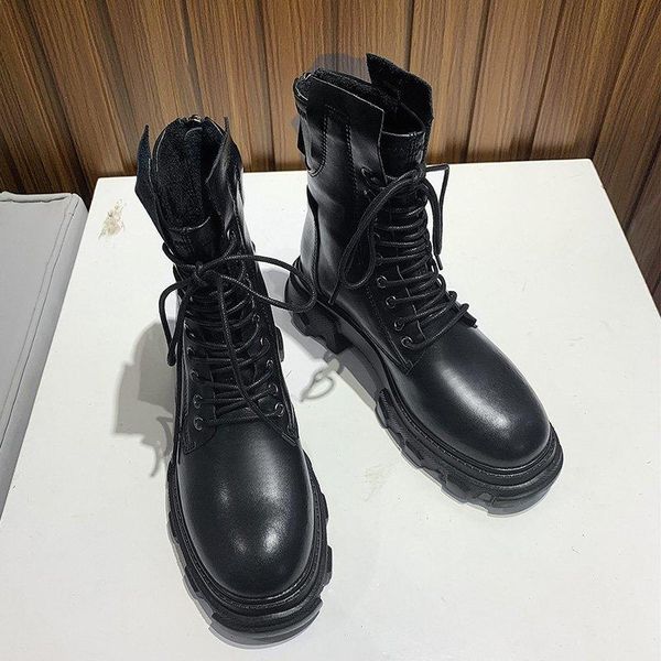 lace up women british style autumn 2021 new versatile thick heel short tube motorcycle boots, Black
lace up women british style autumn 2021 new versatile thick heel short tube motorcycle boots, Black