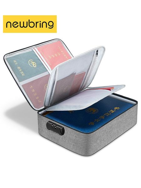 card holders bring certificate bag with lock multi-layer document tickets storage organizer case home travel passport briefcase, Brown;gray
card holders bring certificate bag with lock multi-layer document tickets storage organizer case home travel passport briefcase, Brown;gray