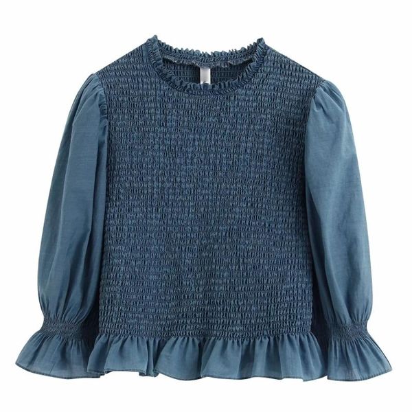 women's blouses & shirts women vintage o neck solid color ruffles elastic blouse puff sleeve smock female agaric lace chemise blusas l, White
women's blouses & shirts women vintage o neck solid color ruffles elastic blouse puff sleeve smock female agaric lace chemise blusas l, White