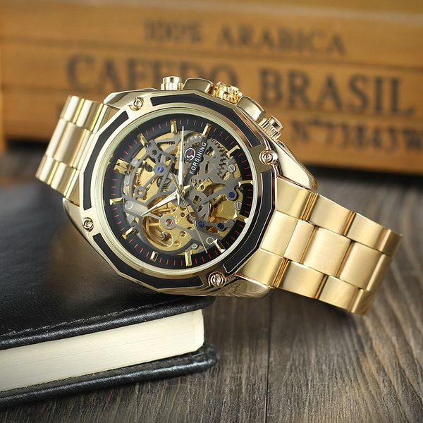 selling forsing new steel band hollow out automatic machine student mechanical watch men's watch, Slivery;brown
selling forsing new steel band hollow out automatic machine student mechanical watch men's watch, Slivery;brown