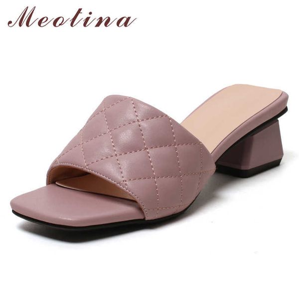 meotina women slippers shoes med heel sandals chunky heel slides square toe lady footwear summer purple fashion shoes size 33-43 210608, Black
meotina women slippers shoes med heel sandals chunky heel slides square toe lady footwear summer purple fashion shoes size 33-43 210608, Black