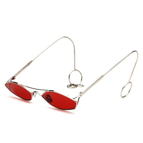 2021 unique small cat eye sunglasses women earring iron hoop fashion men clear red purple sun glasses uv400, White;black
2021 unique small cat eye sunglasses women earring iron hoop fashion men clear red purple sun glasses uv400, White;black