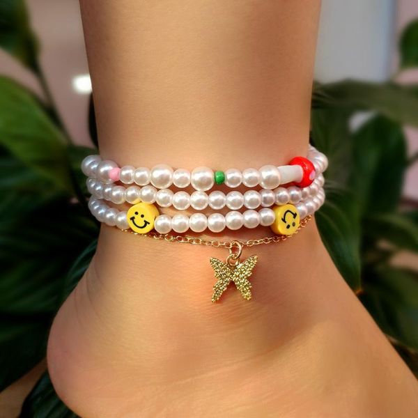 anklets boho multilayer mushroom white pearl beaded anklet for women golden butterfly charm alloy metal link chain on foot party jewelry, Red;blue
anklets boho multilayer mushroom white pearl beaded anklet for women golden butterfly charm alloy metal link chain on foot party jewelry, Red;blue
