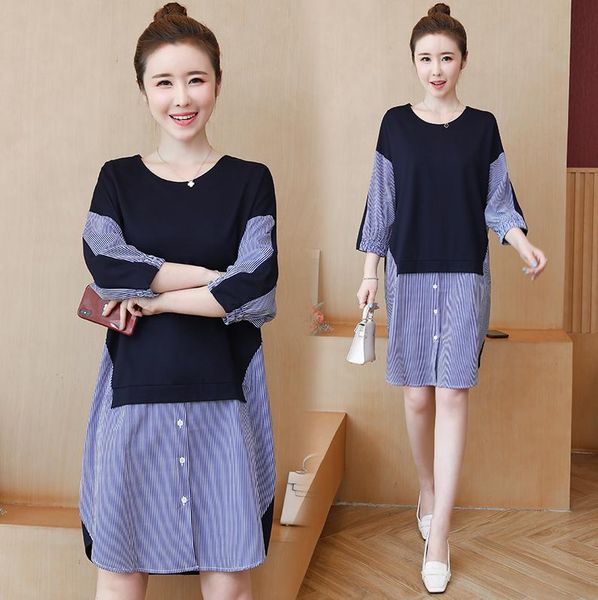 maternity dresses 2021 autumn irregular long sleeve stripe dress plus size office lady elegant split pregnant women cotton, White
maternity dresses 2021 autumn irregular long sleeve stripe dress plus size office lady elegant split pregnant women cotton, White