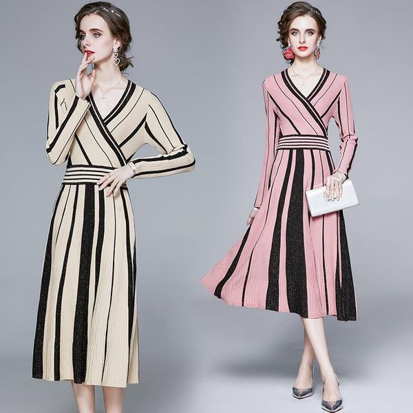 casual dresses elegant vintage women elastic striped slim tunic dress office lady v-neck long sleeve maxi party clothing, Black;gray
casual dresses elegant vintage women elastic striped slim tunic dress office lady v-neck long sleeve maxi party clothing, Black;gray