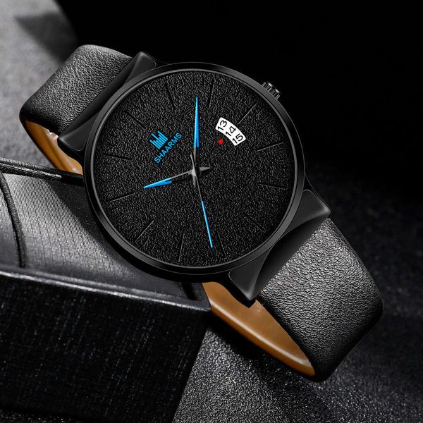 watch fashion men's leisure quartz belt with calendar cool design gift, Slivery;brown
watch fashion men's leisure quartz belt with calendar cool design gift, Slivery;brown