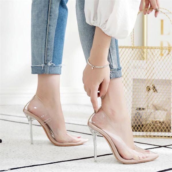 dress shoes 2021 women 11cm high heels scarpins female wedding transparent sandals lady summer fetish pvc prom pumps, Black
dress shoes 2021 women 11cm high heels scarpins female wedding transparent sandals lady summer fetish pvc prom pumps, Black