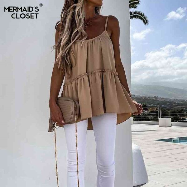 women's knits & tees summer ruffles blouses women 2021 casual loose sleeveless blouse ladies chic white black office cdy9
women's knits & tees summer ruffles blouses women 2021 casual loose sleeveless blouse ladies chic white black office cdy9
