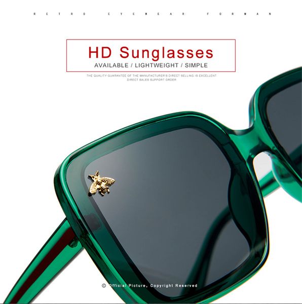2020 square little bee fashion big box retro brand designer luxury sunglasses vintage shades oculos uv400
2020 square little bee fashion big box retro brand designer luxury sunglasses vintage shades oculos uv400