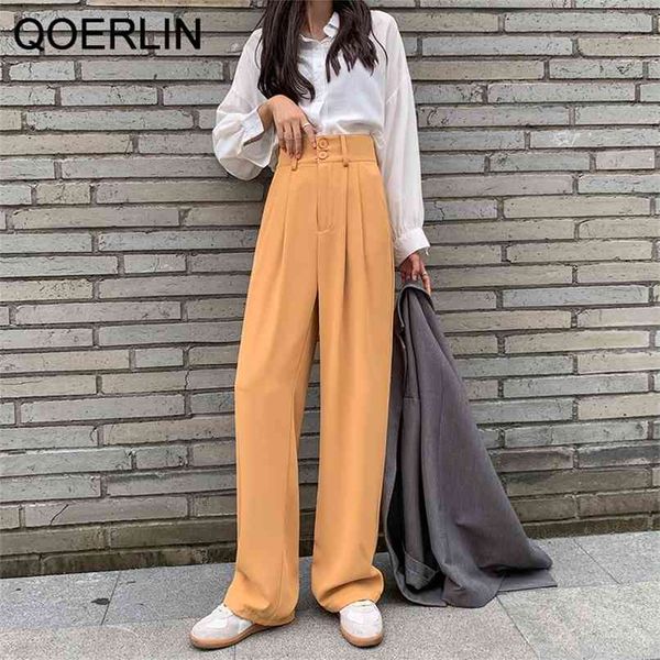 wide leg women's suit pants high waist drape black casual straight trouser plus size office ladies loose girl 210601, Black;white
wide leg women's suit pants high waist drape black casual straight trouser plus size office ladies loose girl 210601, Black;white