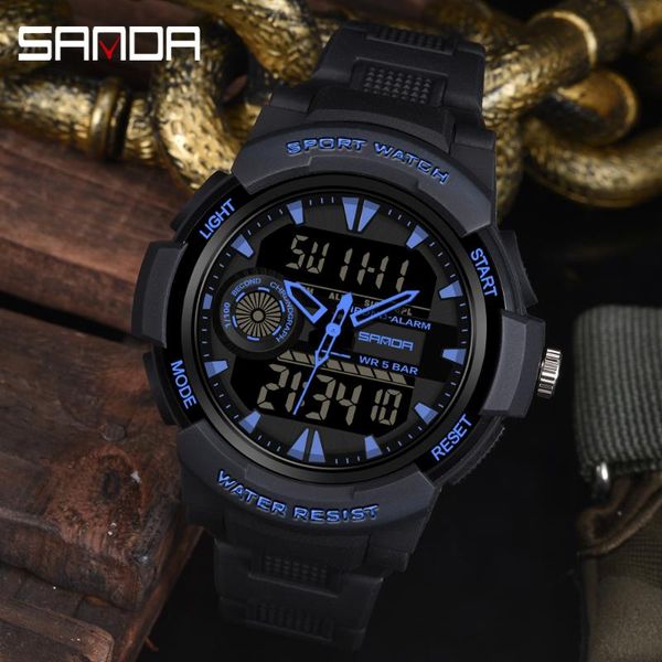 wristwatches sanda outdoor sport watch men led digital quartz wrist watches men's digital-watch chronograph montre homme, Slivery;brown
wristwatches sanda outdoor sport watch men led digital quartz wrist watches men's digital-watch chronograph montre homme, Slivery;brown