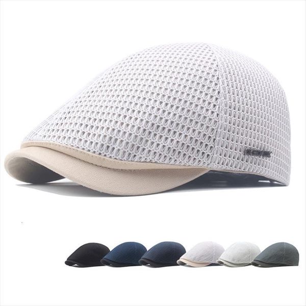 adjustable summer thin beret mesh hollow hat women man breathable cool cap sun visor, Blue;gray
adjustable summer thin beret mesh hollow hat women man breathable cool cap sun visor, Blue;gray