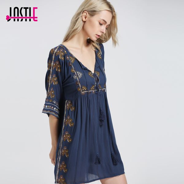 2021 new starlight mini boho chic floral embroidered women dresses cutout neckline with tie dress summer vestidos 5808 yhxf, Black;gray
2021 new starlight mini boho chic floral embroidered women dresses cutout neckline with tie dress summer vestidos 5808 yhxf, Black;gray
