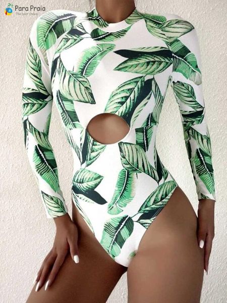 para praia new floral one piece swimsuit women zipper swimwear monokini high cut swimsuit long sleeve bathing suit bodysuit
para praia new floral one piece swimsuit women zipper swimwear monokini high cut swimsuit long sleeve bathing suit bodysuit
