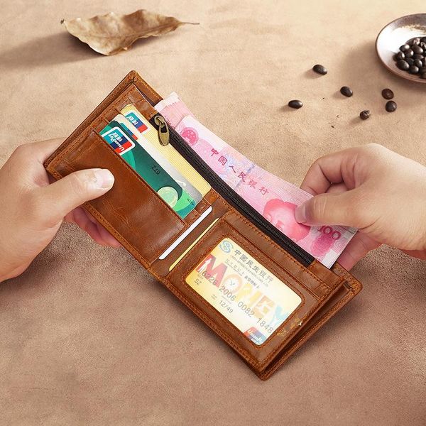 wallets 2021 rfid genuine leather men wallet layer coin purse card holder male retro large capacity money bag 50, Red;black
wallets 2021 rfid genuine leather men wallet layer coin purse card holder male retro large capacity money bag 50, Red;black