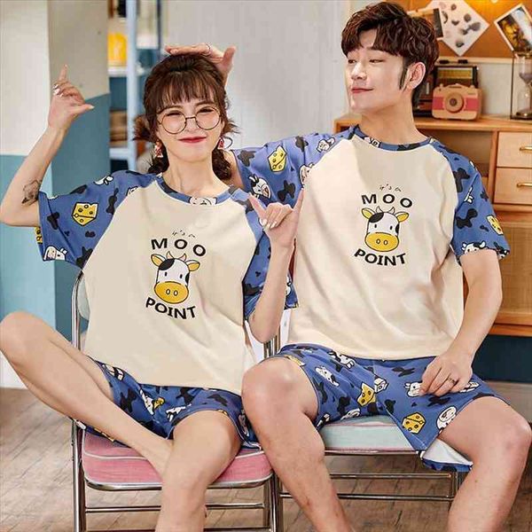 summer cotton couple funny women sleepwear cartoon cows print cute pajamas set plus size soft casual short sleeve men homewear, Black;red
summer cotton couple funny women sleepwear cartoon cows print cute pajamas set plus size soft casual short sleeve men homewear, Black;red