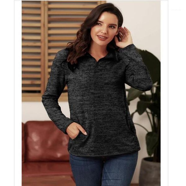 women's pullover quality autumn and winter style european and american women's pure color stand collar long sleeve casual hoodie1, Black
women's pullover quality autumn and winter style european and american women's pure color stand collar long sleeve casual hoodie1, Black