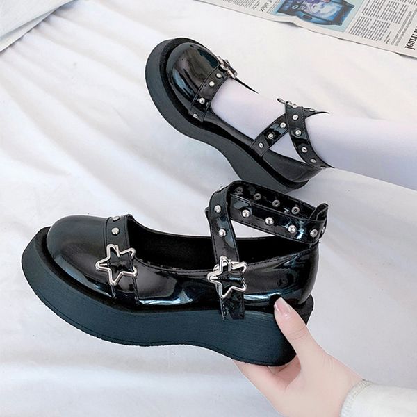 gothic punk girls cosplay japanese rebite pretty anime jk lolita women's shoes harajuku platform buckle black heel medium five inches 4
gothic punk girls cosplay japanese rebite pretty anime jk lolita women's shoes harajuku platform buckle black heel medium five inches 4