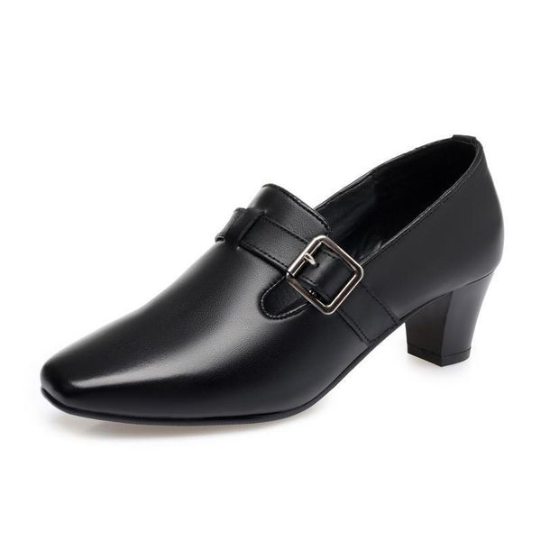 dress shoes 2021 single women mid-heeled big size 41 42 43 genuine leather female square head, Black
dress shoes 2021 single women mid-heeled big size 41 42 43 genuine leather female square head, Black