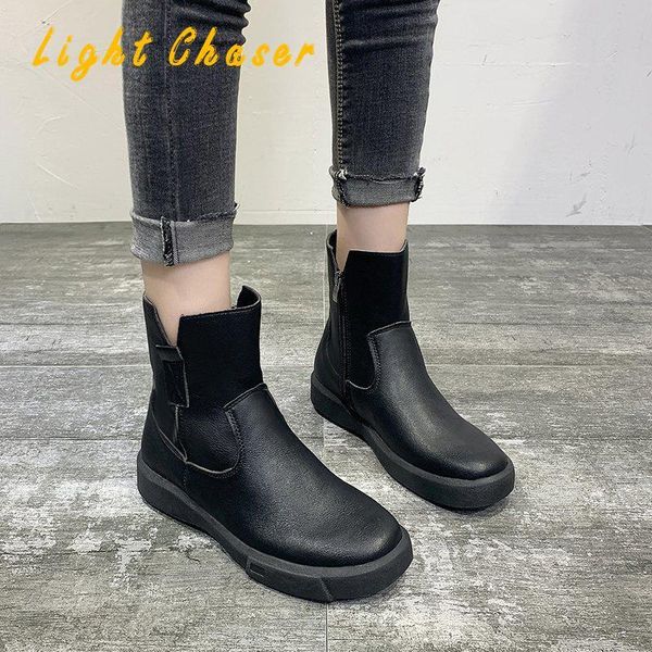 boots 2021 winter ankle for women thick bottom round toe casual women's all-match botas feminina platform shoes, Black
boots 2021 winter ankle for women thick bottom round toe casual women's all-match botas feminina platform shoes, Black