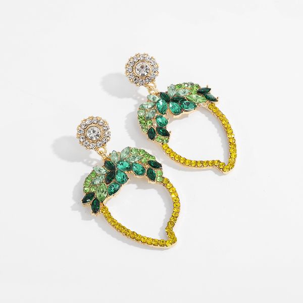 northern exaggerated style forest style, inlaid with diamond fruit fashion earrings, female, Silver
northern exaggerated style forest style, inlaid with diamond fruit fashion earrings, female, Silver