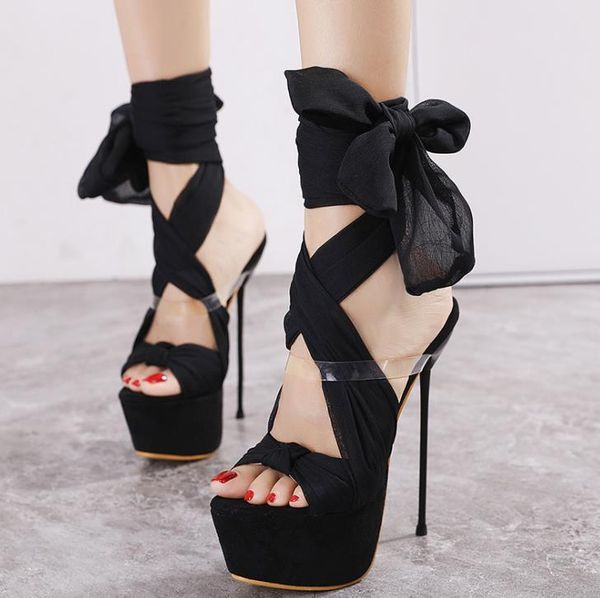 sandals 2021 style super high heel 16cm fine roman women's plus size foreign trade shoes, Black
sandals 2021 style super high heel 16cm fine roman women's plus size foreign trade shoes, Black